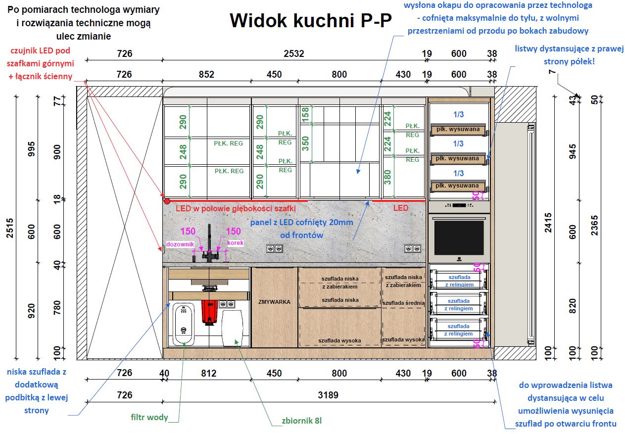Projekt kuchni Projekt kuchni na wymiar