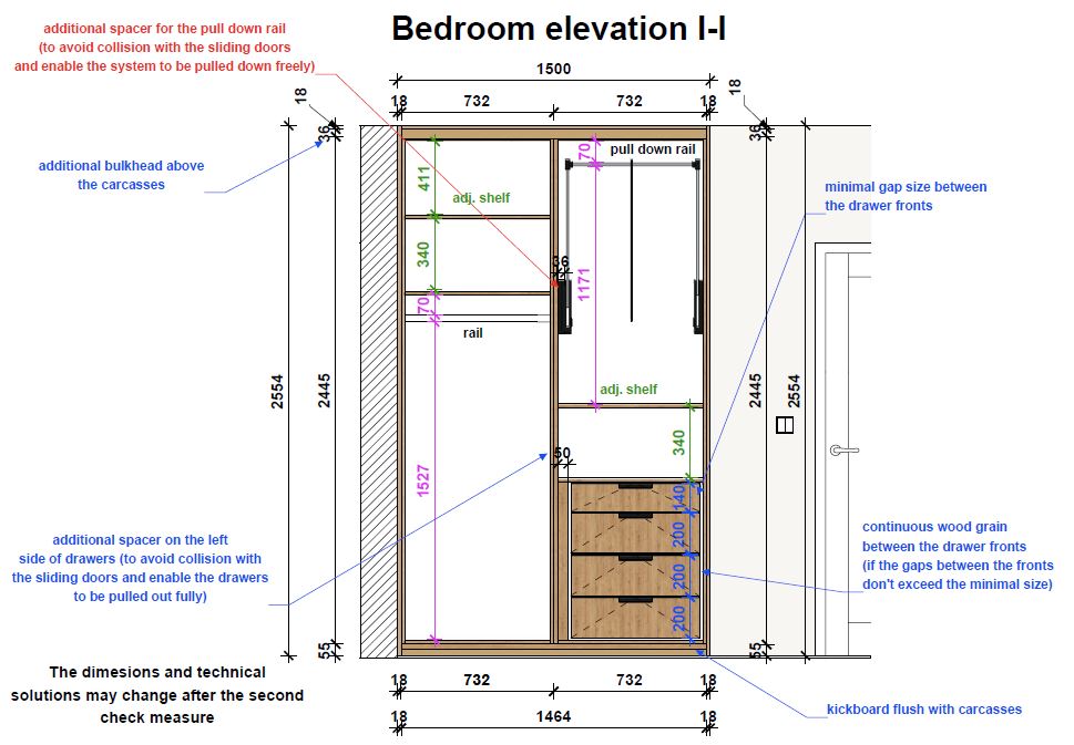Bedroom wardrobe design